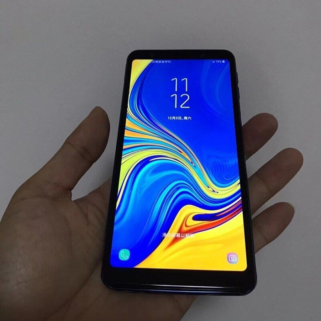 Восстановленный Samsung Galaxy A7 (2018) A750F Разблокированный 24 МП 6,0'' 64 ГБ ПЗУ Две SIM-карты Оригинальный разблокированный смартфон