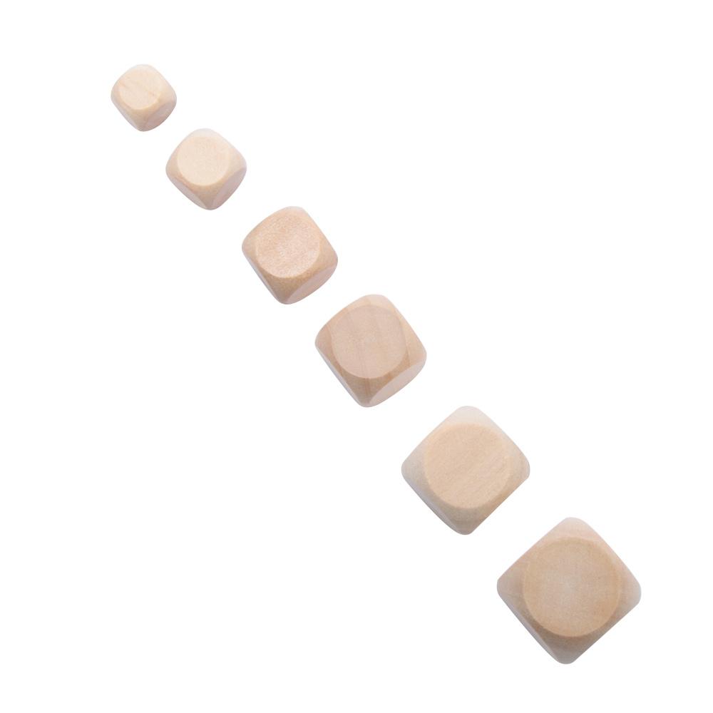 for Children Graffiti Engraving Family DIY D6 Dice Wood Cube Dices 6 Sided Blank Dice Wood Dice