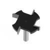 1/4 6.35mm Shank 4 Edge T Type Slotting Cutter Woodworking Tool Router Bits for Trimming Machine