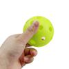 72mm green Microsoft practice baseball 26-hole hole ball Weifu floor ball 12Pcs - DD01