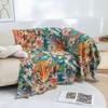 Animal Flower Non-Slip Sofa Towel Cover, Double-Sided Bedspread, Jacquard Cotton Gauze, 200*230 Cm, High Quality, Four Seasons