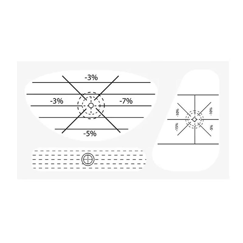 10Pcs Golf Club Face Impact Stickers Swing Training Aid Labels for Driver Iron Putter Practice Strike Tape to Correct Hitting Alignment Tool