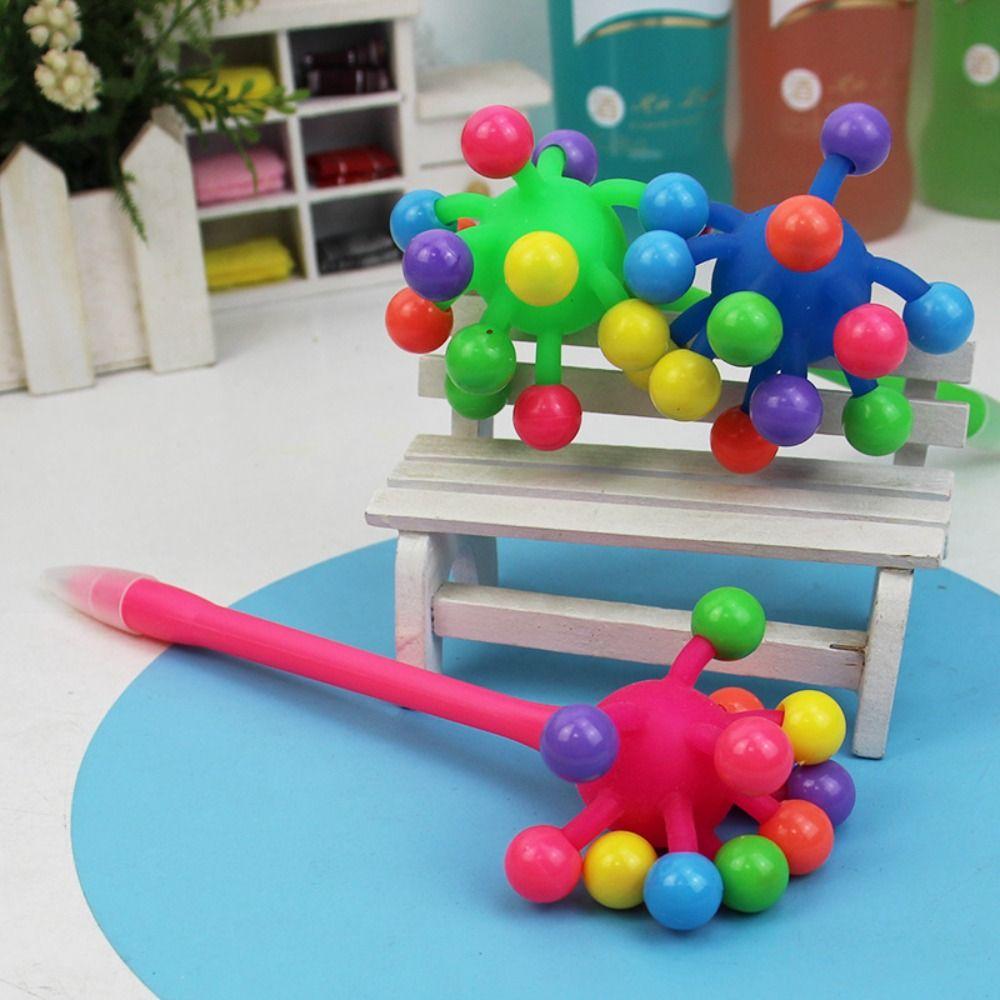 Fun To Your Writing Small Ball Ballpoint Pen Decompression Ballpoint Pen Toy Pen Office Supplies