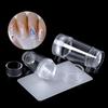 Double Heads Pure Clear Silicone Nail Art Stamper Scraper Polish Printing Transferring Design Marshmallow Nails Stamp Tool
