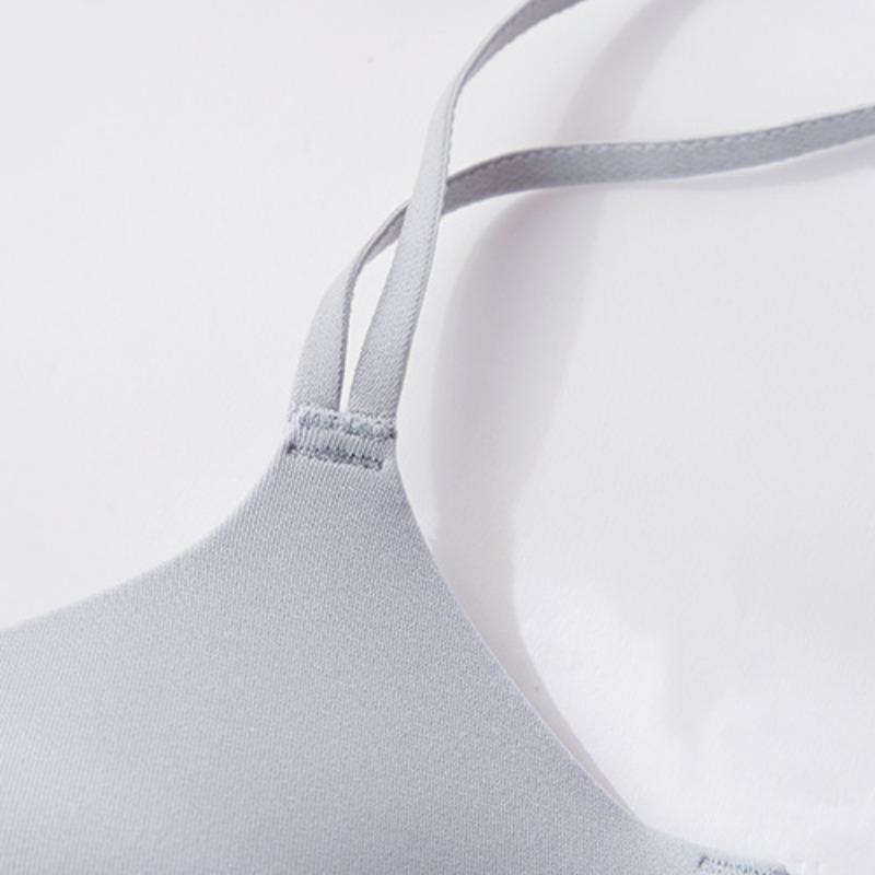 Весенне-летний новый бюстгальтер с пряжкой спереди, нижнее белье со сборками и кружевом сзади, удобный бюстгальтер без маркировки