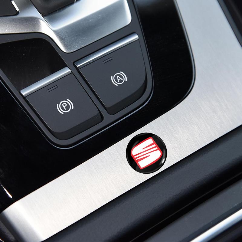 2/4/6 шт. Наклейка на замочную скважину дверного замка автомобиля Эмблема Защитная наклейка для автомобиля для SEAT MK3 Leon 5F Ibiza 5 6 MII Altea Toledo 3 Cordoba Alhambra