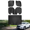 Honda New Vezel RV Series 3D 3D напольный коврик Коврик для багажа HONDA VEZEL RV3 RV4 RV5 RV6 Водонепроницаемый пятностойкий автомобильный коврик Высота края Коврик для багажника TPE