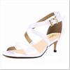 Женские босоножки-лодочки, сексуальные, 5 см, на тонком высоком каблуке, с открытым носком, летние, повседневные, сандалии с пряжкой, на ремне, из лакированной кожи, для вечеринки, свадьбы