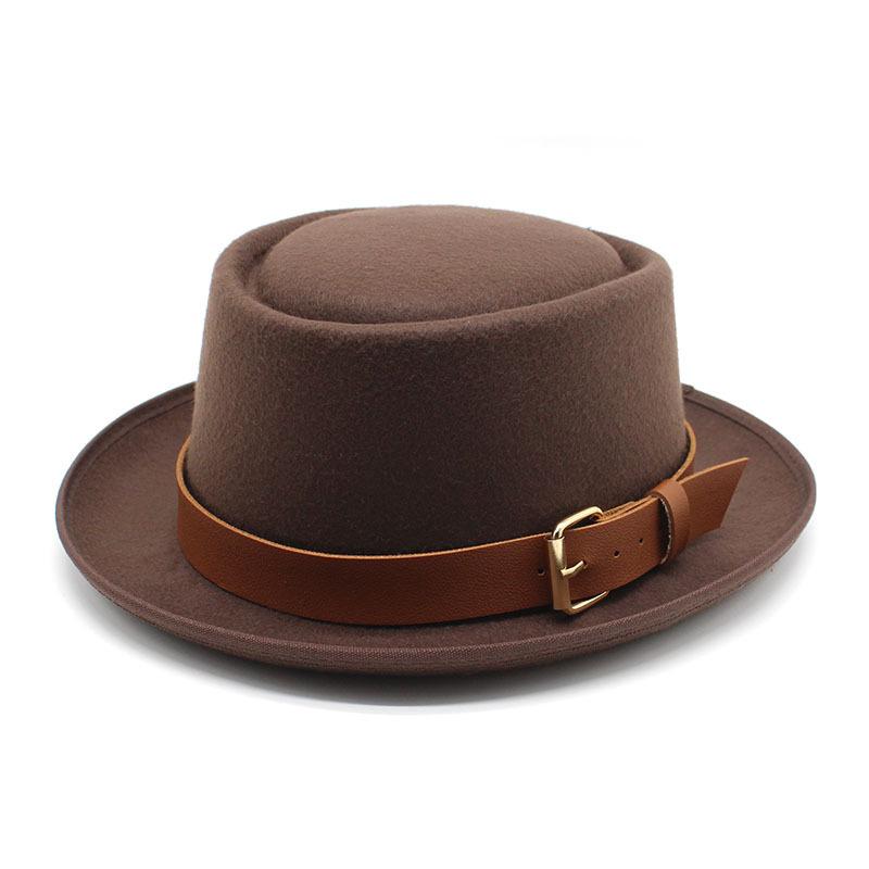 Шляпа Женская, Купольная Шерстяная Шляпа, Мужская Британская Джазовая Шляпа, Ретро Цилиндр, Женская Модная Шляпа