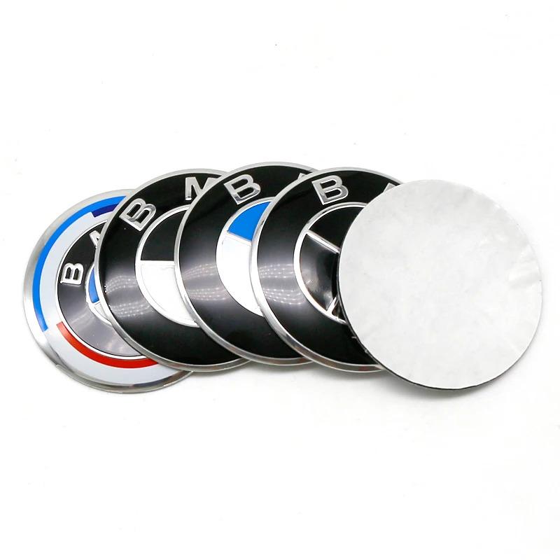 Car Steering wheel decals Wheel hub caps Cover Motorcycles Metal emblem For BMW F07 F90 F10 F11 F18 G30 G31 E60 E61 accessories