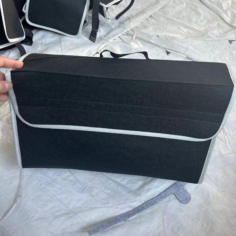 Серый противоскользящий отсек для хранения багажника органайзер для инструментов сумка для автомобиля багажник мягкий войлочный ящик для хранения автомобильные аксессуары