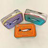 Canned Sardines Makeup Bag Large Capacity Zipper Closure Exquisite Embroidery Patterns Portable Travel Toiletry Bag Cosmetic Organizer