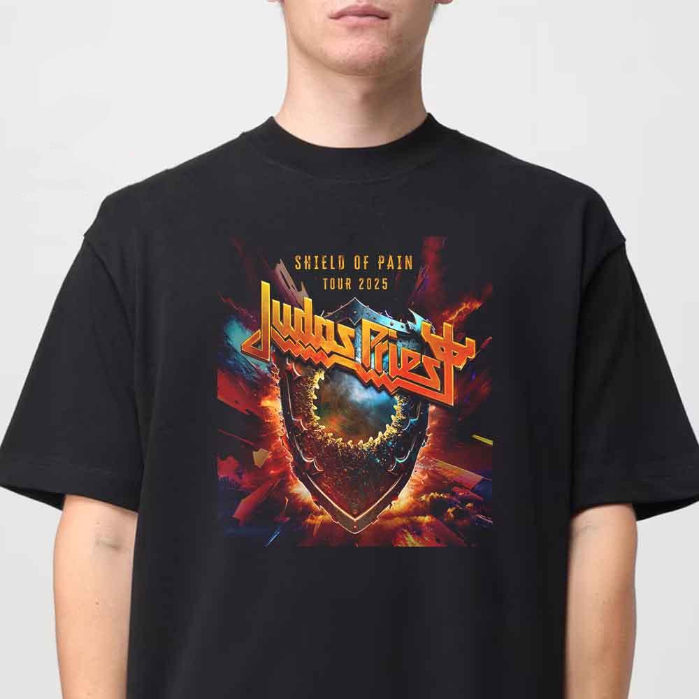 Judas Priest Щит Боли Тур 2025 Классическая Футболка