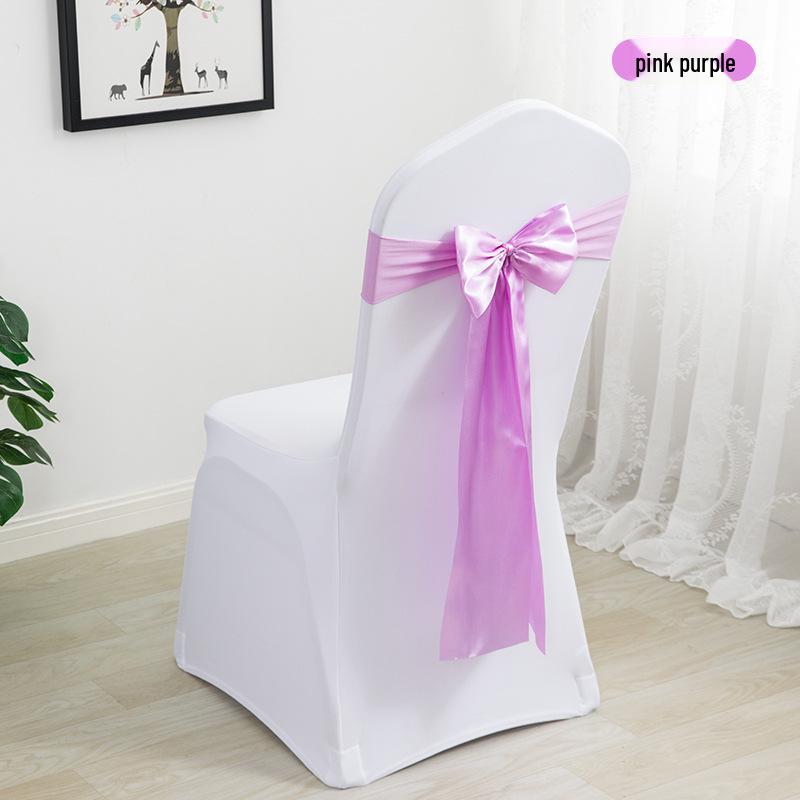 Elegant Wedding Ribbon Chair Cover Decoration