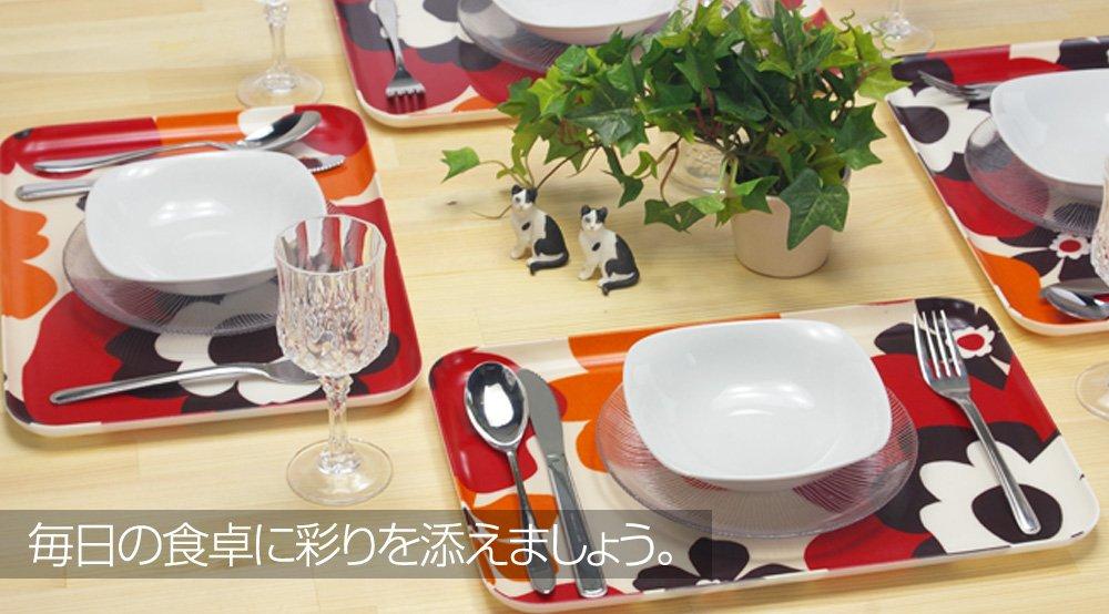 Поднос TATSU-CRAFT SR, Большой, 39см, Можно мыть в посудомоечной машине и использовать в микроволновой печи, Стильный и милый пластиковый поднос, Кухонные аксессуары, Подставка под приборы, Для коммерческого использования, Кафе,