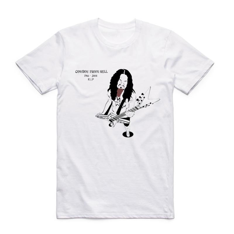 2026 Summer Fashion Men Print Dimebag Darrell Pantera T Shirt Short Sleeves O Neck Cool Casual Homme T-shirt