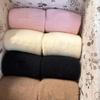 Thickened Australian Velvet Solid Color Medium Tube Socks Children'S Socks Velvet Coffee Color Confinement Socks Casual