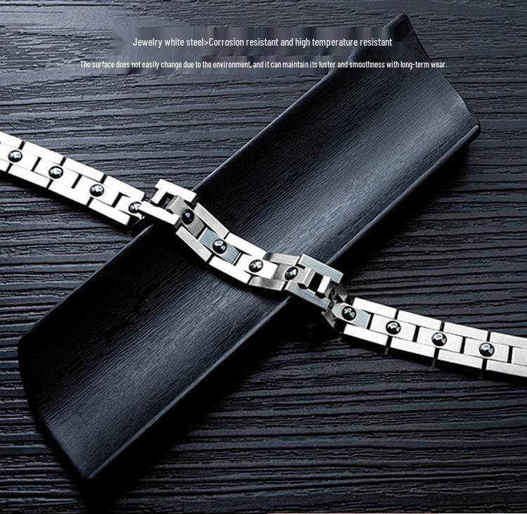 Korean Style Magnetic Therapy Stainless Steel Bracelet