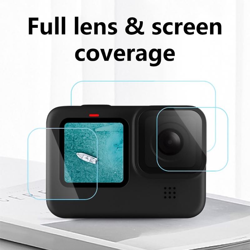 Screen And Lens Guard Set Tempered Glass Film For 13 Camera 9H Hardness Tempered Glass Protector Accessory