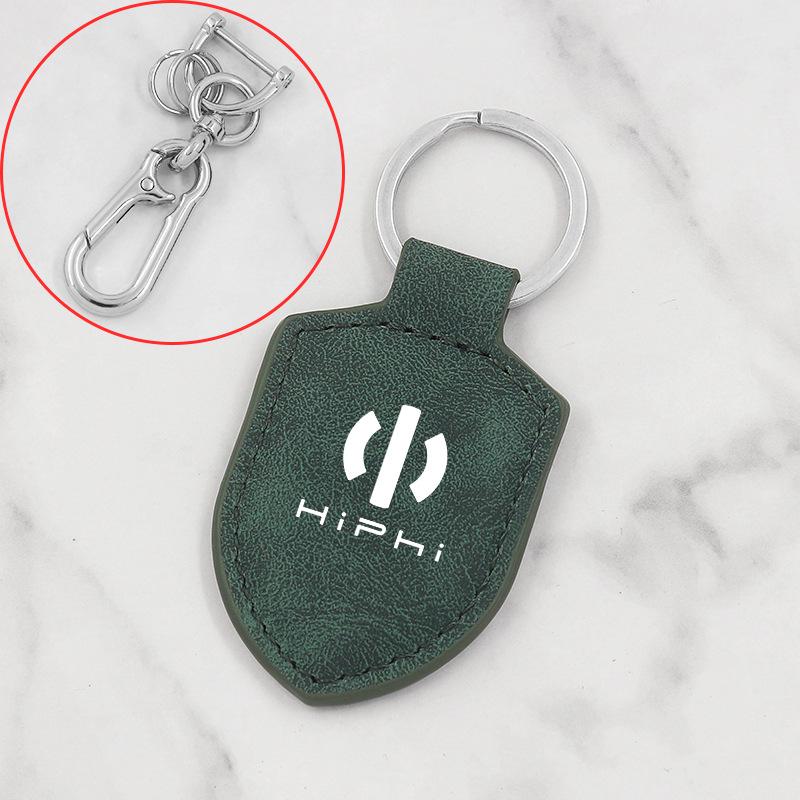 Брелок Gaode HiPhi X Y Z: Подвеска-щит из углеродного волокна и кожи для мужчин и женщин