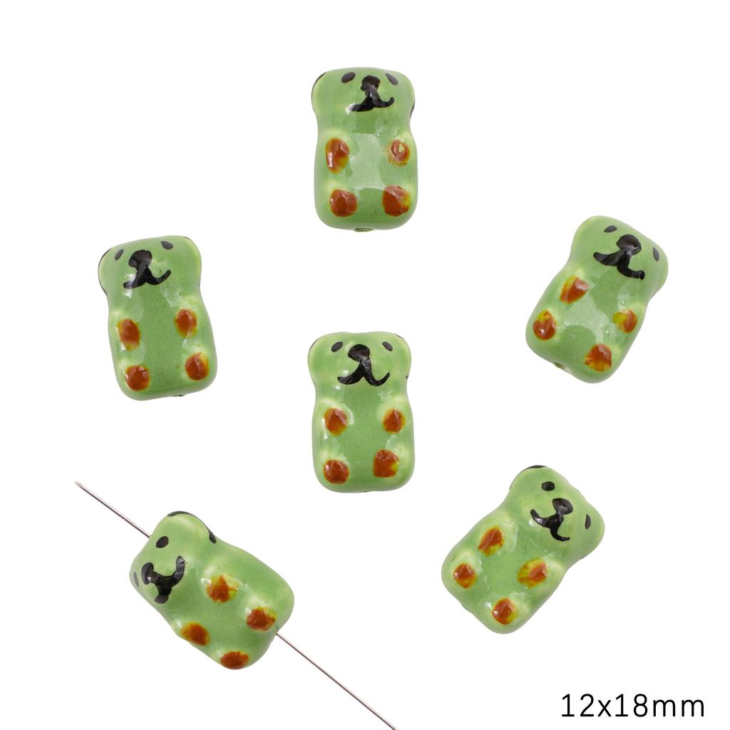Керамические расписанные вручную бусины для милых животных-подвесок для браслетов, ожерелий и ювелирных изделий своими руками