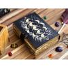Sun Moon Leather Journal For Men Women of Antique Hademade Decle Edge Pepar Leather Sketchbook For Men Women