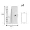 Блокнот Samcos System A6 A5 6 отверстий Обложка для заметок Прозрачная папка для записей Блокнот из ПВХ с ключами Дневник Папка-регистратор с кольцами Прозрачный карман (A6)