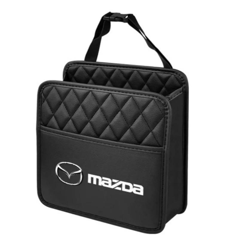 Car Seat Back Storage Organizer Hanging Trash Bag for Mazda 3 6 2 CX-5 CX-30 CX-50 CX-90 CX-80 MX-5 Atenza Axela Key Ring
