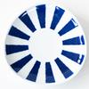 Nishikai Pottery Hasami Ware Lightweight Dish Plate Dish Diameter Approximately 5 Patterns Tableware Set Indigo Pattern Scissors Plate Dish Blue White