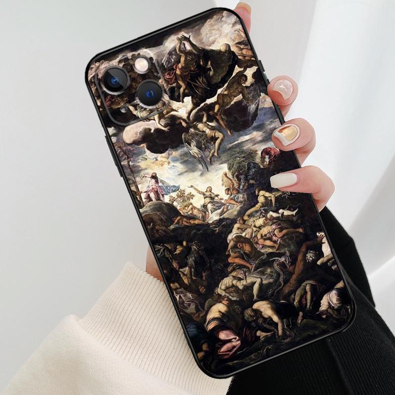 Чехол для телефона с картиной эпохи Возрождения для iPhone 17 Pro Max 15 14 13 11 12 16 Pro Max mini 15 16 Plus 16e 17 Air Cover