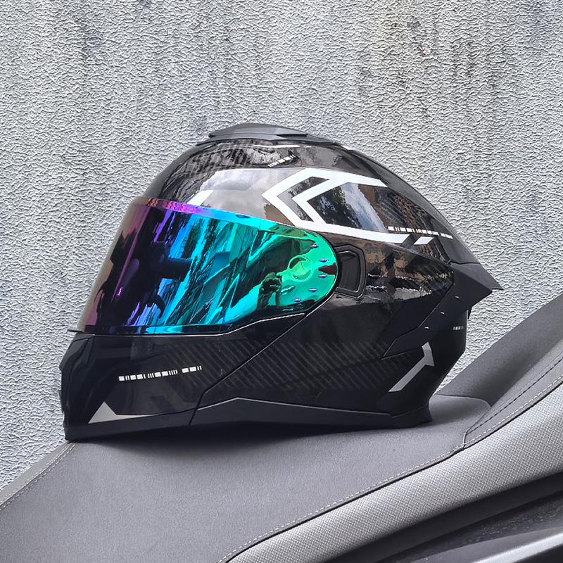 Motorcycle Helmet Men's and Women's Face-off Helmet Summer Locomotive Full Helmet Universal Safety In All Seasons