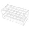 Acrylic Test Tube Rack for 17mm Tubes 18 Holes Transparent Centrifuge Tube Rack for 10ml 15ml Tube