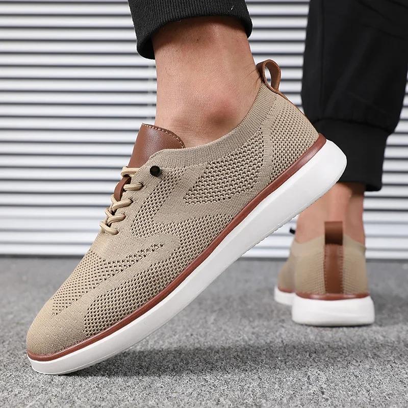 Fashion Men's Lightweight Knitted Shoes Comfortable All Day Long Have Excellent Fit Walking Shoes Suitable for Daily Wear Hiking Shoes