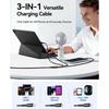 JOYROOM S-A61 3 in 1 Charging Cable Type-C to Type-C/iP/Micro USB 3.5A 1.2m Fast Charging Cord