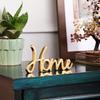 Home Sign Decor | Decorative Items For Living Room | House Decor Bedroom | Metal Word Sign Board Centerpiece | House Decoration For Room, Kitchen-Gold