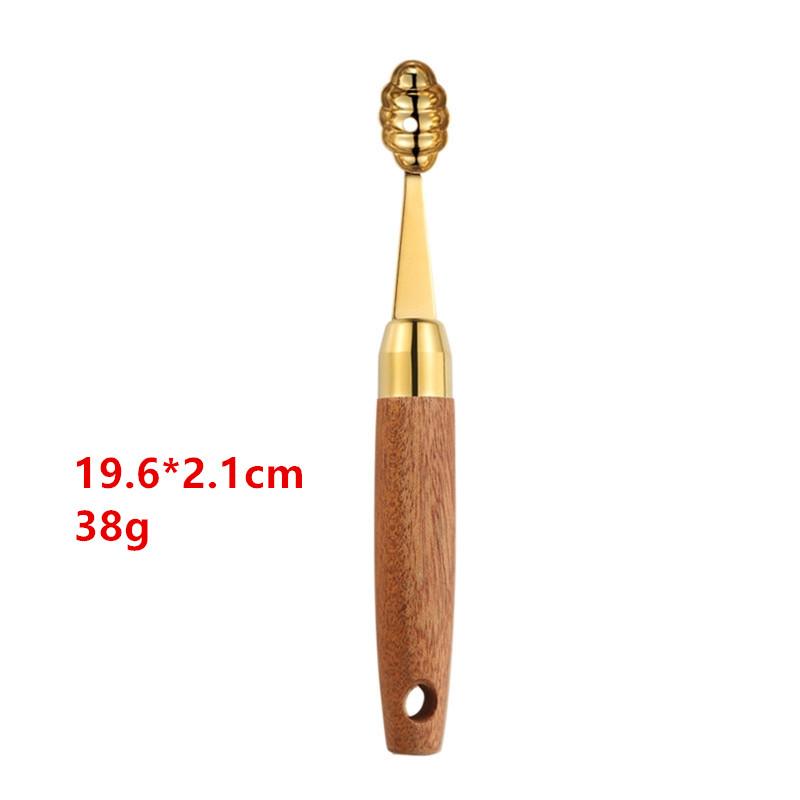 Прочная ложка для арбуза, кухонная ложка из нержавеющей стали, антидеформируемая, для фруктов, ложка для мороженого с ручкой, портативная