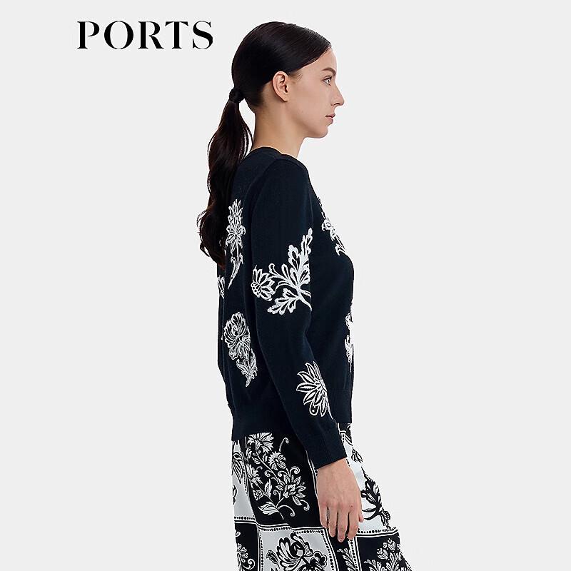 Ports Женский вышитый вязаный свитер