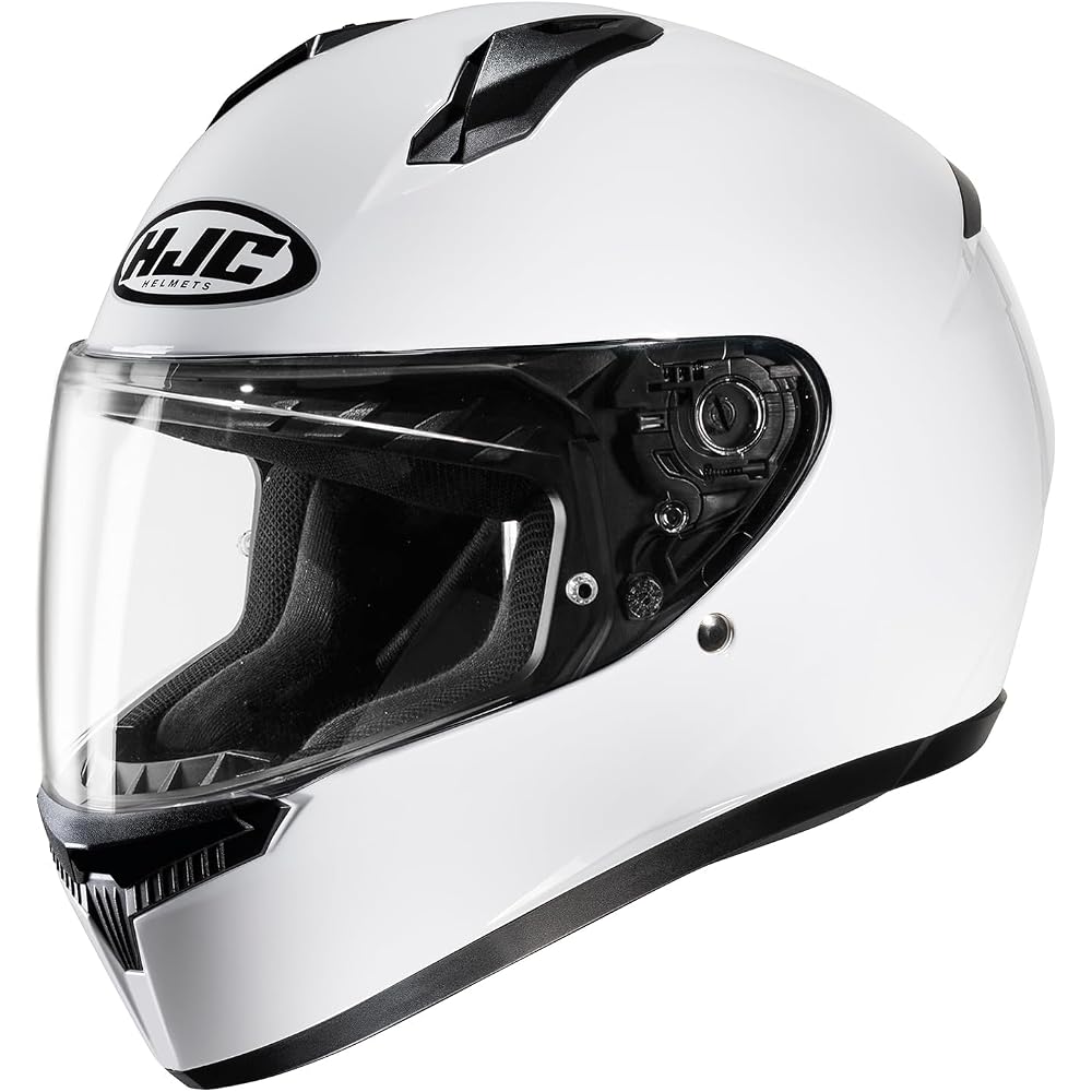Мотошлем HJC Helmets C10 Однотонный Полнолицевой Шлем Белый Вентилируемый Съемная Подкладка M (57-58см)