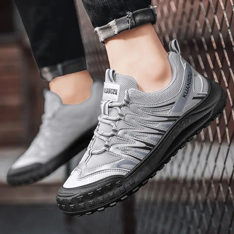 Shoes for Men Fashion Casual Shoes Breathable and Comfortable Sports Outdoor Hiking Wearresistant Men's Walking Shoes