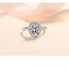 Bague Ringen Новинка, 100% стерлинговое серебро 925 пробы, 1 или 2 карата, овальные обручальные кольца с муассанитом и драгоценным камнем, ювелирные изделия, кольца с бриллиантами для женщин