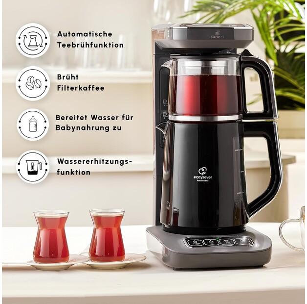 Чайник Karaca Caysever Robotea Pro 4 в 1 серый (153.09.01.1243)