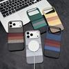 Кожа из углеродного волокна для Magsafe Магнитный чехол для телефона для iPhone 17/16/15/Pro Max Air Беспроводная зарядка Ударопрочный Жесткий чехол