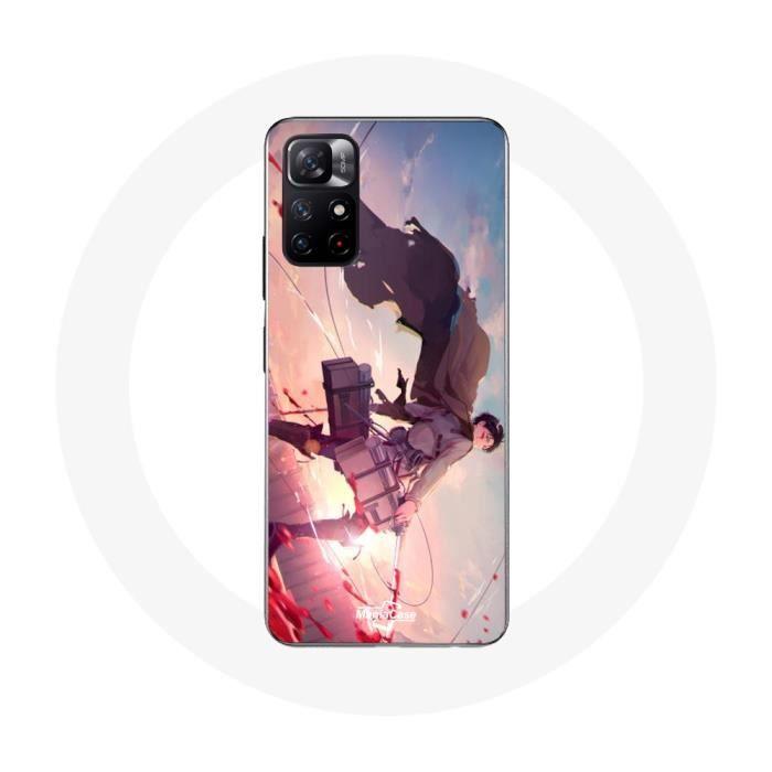 Coque - Xiaomi - Redmi Note 11s 5G - Anime Attaque des Titans - Souple - Blanc