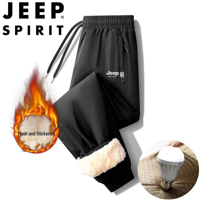 JEEP SPIRIT Men's Fleece Lined Casual Outdoor Sports Pants