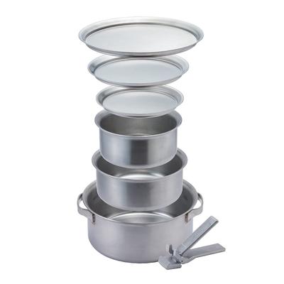 [SOTO] Набор кастрюль из нержавеющей стали японского производства толщиной 1,8 мм, универсальный (сохранение теплаудобный) Легко очистить (не требуется приправапосудомоечная машина