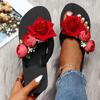 Bohemian Flowers Slippers Women Flip Flops Open Toe Sandals Ladies Casual Shoes Cute Summer Sandals For Women 2025 Sandalias