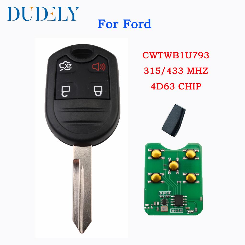 Hindley CWTWB1U793 Пульт-брелок для автомобиля 3/4 кнопки 315/433 МГц Чип 4D63 Для Ford Flex Explorer Taurus Mustang 2010-2013 ВВЕРХ
