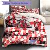 Madrid team Pattern Bedding Home Decoration Birthday Gift (1 * duvet cover + 2 * pillowcase, without core)