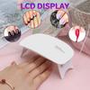 Mini Nail Polish Glue Drying Baking Lamp USB Interface Folding Mouse Phototherapy Lamp Small Nail Lamp Mini Rechargeable 6 LEDs UV Manicure