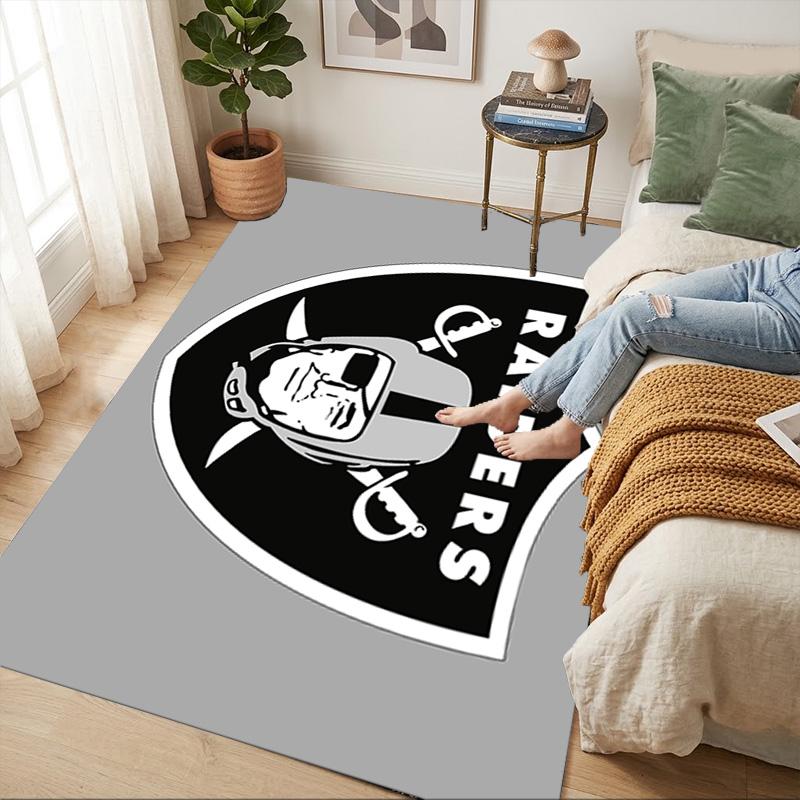 Oakland Raiders Living Room Nonslip Area Rug Soft Carpet For Bedroom Game Playroom Sofa Office Home Decor Doormat Christmas Gift C926827